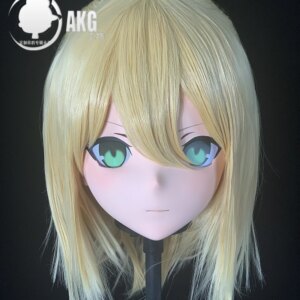 Customize Character Female/Girl Resin Kig Full Head With Lock Anime Cosplay Japanese Anime Kigurumi Mask