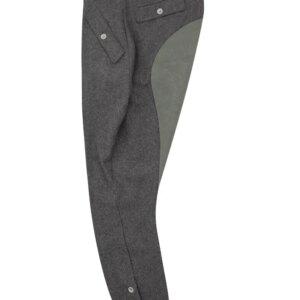 GUWB-B136 WWII German Heer M44 Stone Grey Wool Mounted Troops Riding Breeches