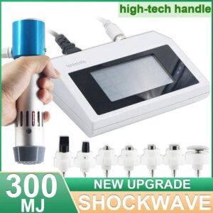300MJ Shockwave Therapy Machine Pain Relief Adjustable Energy ED Treatment Body Massage Home Use Professional Shock Wave