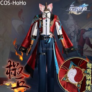 COS-HoHo Honkai: Star Rail Jiao Qiu Game Suit Gorgeous Uniform Cosplay Costume Halloween Party Role Play Outfit Men XS-XXL