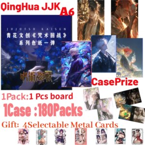 2025 New QingHua JJK Jujutsu Kaisen A6 Boards Collection Colored Paper Boards JJK Gojo Satoru Nanami Kids Hobbies Chrismas Gift
