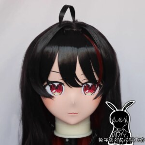 (RB28047)Customize Full Head Quality Handmade Female/Girl Resin Japanese Anime Cartoon Character Kig Cosplay Kigurumi Mask