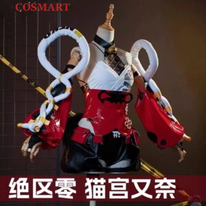 COSMART Zenless Zone Zero Mana Nekomiya Game Suit Sweet Lovely Uniform Cosplay Costume Halloween Party Role Play Outfit Women