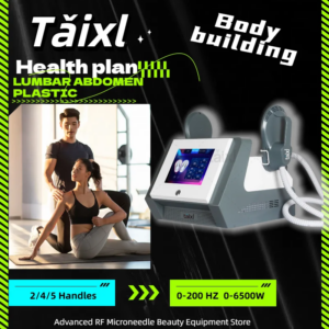 TAIXL Portable Body Sculpting Machine Profession Ems and Slimming Electromagnetic Stimulation Build Muscle SPA Equipment