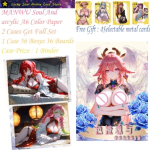 MANWU Soul And arcylic A6 Color Paper boxes Goddess Story Sexy Card Waifu Card Collectible Card Toy Gift Kafka Thunder Gener