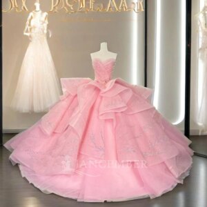 Colorful Quinceanera Dresses for Girls Strapless Ruffles Vestidos 15 De Quinceañera Customized vestidos de quinceañera DY6866