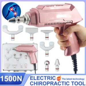 1500N Electric Correction Gun 8Heads Spinal Adjustable Instrument Impulse Spine Cervical Massager Chiropractic Adjusting Tools