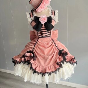 AGCOS Customized Black Butler Ciel Phantomhive Robin Cosplay Costume Christmas Uniforms Costumes Anime Clothes Cosplay