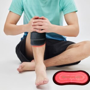 LED Red Light Therapy Belt for Pain Relief 660nm 850nm Red Infrared Light Pad for Waist,Back,Abdomen,Knees,Wrists Joints Muscle