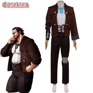 [Support Custom Size]Cosersea Vander Cosplay Costume Game LOL Arcane Vander Halloween Carnival Party Uniform Outfit Fullset