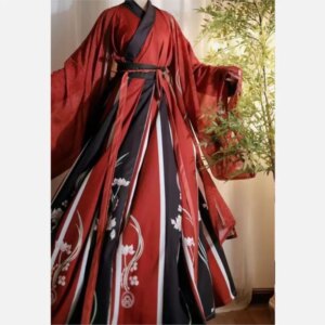 Ancient Hanfu men and women with the same collar Chinese style big sleeve shirt waist Xianqi