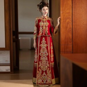Xiuhe Clothing Bridal Dragon Phoenix Wedding Dress 2025 New High end Wedding Toast Dress Chinese Wedding Dress Female