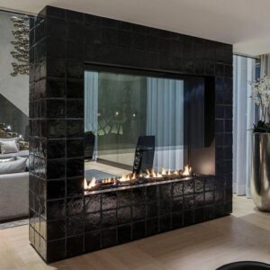 tuya wifi bioethanol kamin rectangular stainless steel ethanol burner electric fireplace 180cm