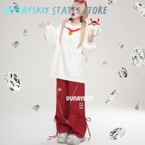 Doujin Eous Cosplay Coat Game Zenless Zone Zero Cosplay Hoodie Ellen Joe Cosplay White Shark Hoodie Women Men Halloween Roleplay
