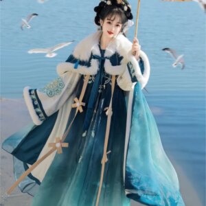 Female chest-length fairy daily shawl cape Hanfu