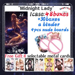 2025 Newest Midnight Lady Waifu Boards Goddess Story Collection Card Swimsuit Bikini Booster Box Habbies Gift