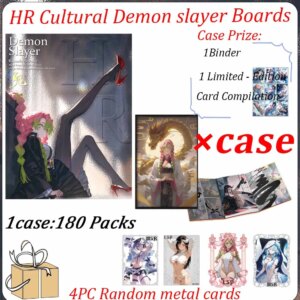2025 HR Cultural Demon Slayer Colored Paper Board Hobby Collectible Card Doujin Booster Box Birthday Gifts