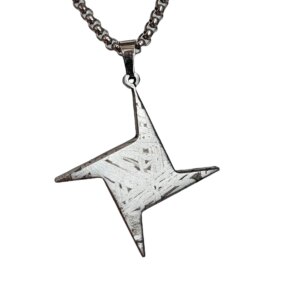 9.5g Muonionalusta meteorite pendant Natural iron meteorite pendant Meteorite slice Collection -LK088