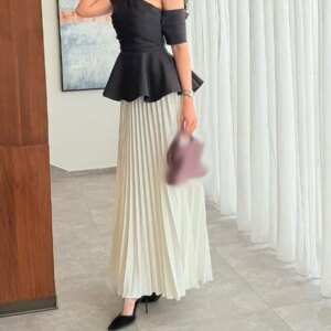 Customized Straight Prom Dresses Ankle-Length One-Shoulder Boat Neck Sleeveless Evening Dresses Fashion Draped Sexy Backless