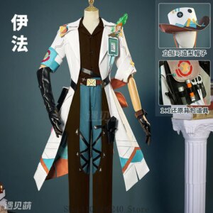 Genshin Impact Ifa Anime Cosplay Costume Uniform Anime Clothe Halloween Costumes for Women Man