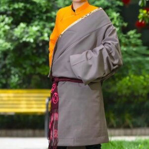 New Tibetan Clothing Men’s Robe Chivalrous Ancient Costume One-Piece