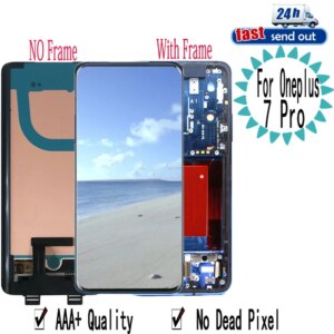 6.67” 1+7Pro AMOLED LCD For Oneplus 7 Pro LCD Display Touch Screen Digitizer Assembly Replacement For Oneplus7Pro