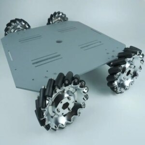 New 70kg Heavy-Duty Mecanum Metal Wheel Trolley Omnidirectional Wheel 24V Motor Mobile Robot Metal Chassis for Research Project