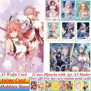 Star Card Xianyanyuese A5 Goddess Story Collection Cards Rem Kafka Anime Sexy Girl Swimsuit Bikini LXP Diamond Double Fold Cards