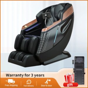 4D SL Track Luxury Zero Gravity Electric Heating Vibration Full Body Massage Chair Thai Stretch Electric Leg Lift Massage Sofa
