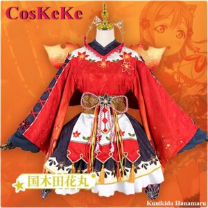 CosKeKe Kunikida Hanamaru/Sakurauchi Riko/Matsuura Kanan Cosplay Costume Anime LoveLive!Sunshine!! Red Leaves Awaken Uniforms