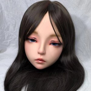 Customized Handmade Female Female/Girl Resin Half Head Cosplay Japanese Role Play BJD Kigurumi Mask Crossdresser Doll Mask