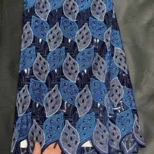 African Swiss Voile Lace High Quality 5 yards Embroidery Elegant Wedding Clothes Nigerian Lace Fabrics 2024 Cotton Lace Wp541-1