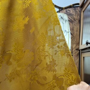 Spring and Summer New All-Human Transparent Flower Jacquard Fabric Chinese Hollow Shirt Cheongsam