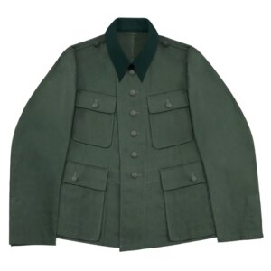 GUHA-026 WWII Geman Heer M43 Officer Summer HBT Reed Green Field Tunic