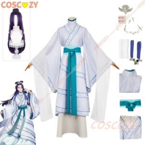Anime The Apothecary Diaries Jinshi Cosplay Costume Wig Headwear Earrings White Suit Kusuriya No Hitorigoto Maomao Women Dress