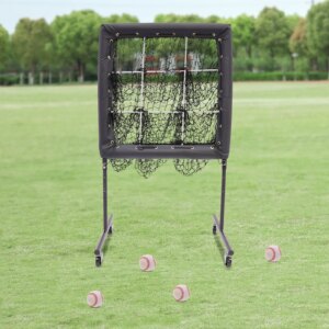 Baseball Training Equipment for Hitting Pitching Practice Adjustable Baseball Trainer Aid Baseball Training Net