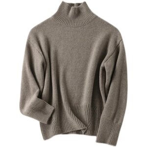Shuchan Classic Turtleneck Loose Pullover Winter Sweater Women Vintage 100% Cashmere Free Shipping Items Clothes for Women