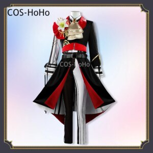 COS-HoHo Vtuber VOLTACTION RELOAD!!! Seraph Dazzlegarden MV Game Suit Gorgeous Handsome Cosplay Costume Halloween Party Outfit