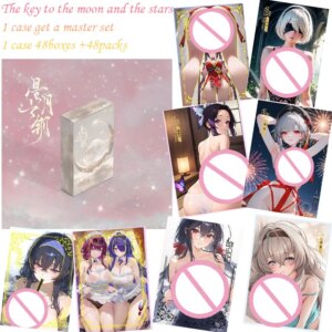 The key to the moon and the stars New Goddess Wife A5 Metal Cards Anime Goddess Character Albedo Nezuko Rem Nami Power Zero 2