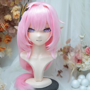 (NFD-14-32)Customize Full Head With Lock Crossdress Doll Female/Girl Japanese Anime Cartoon Character Kig Cosplay Kigurumi Mask