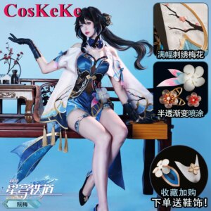 CosKeKe Ruan Mei Cosplay Game Honkai: Star Rail Costume Sweet Nifty Uniform Dress Women Halloween Party Role Play Clothing S-XL