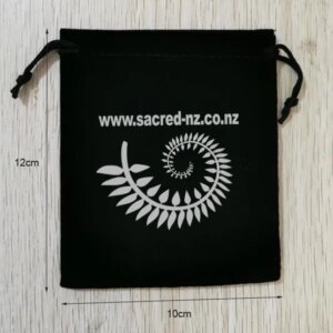 500 Pieces 10*12cm Black Velvet Drawstring Bags Jewelry Pouches Printed With Silver Color Logo Custom Logo
