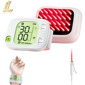 LASEPREHT 650nm Laser Therapy Wrist Watch hypertension Diabetes Cold Laser Light Blood Irradiation diabetes physical