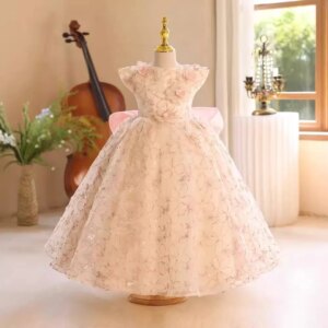 Kids’ Dresses for Girls From 8 to 12 Years Old Children Clothes Girl Child Girl Wedding Dress 2024 Ball Gown Sukienka Elegant