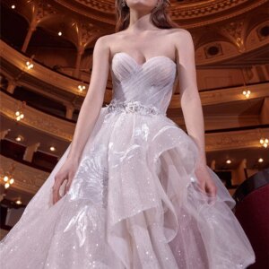Elegant Wedding Dresses 2024 Sexy Sleeveless Wedding Gowns Charming Mermaid & Appliqué Floor Party Dresses Vestidos De Novia