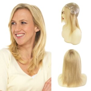 Women Chinese Hair Full Head Wig Thin Skin WigsMedium Size 10” #