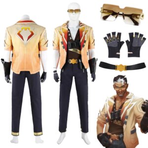 Fancy Dress Tejo Cosplay For Men Clothing Glasses Game Valorant Costume Adult Man Fantasia Roleplay Fantasia Party Outfits