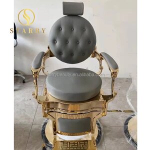 Beauty Barbershop Antique Salon Equipment and Furniture Hair Saloon Chairs Metal Barber Chair