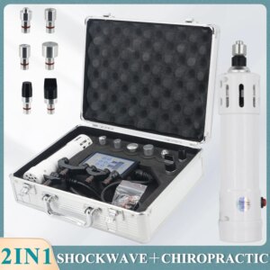 2024 New Shock Wave Therapy Machine With 11 Heads For ED Treatment Knee Pain Relief Portable Massager Physiotherapy Massage Gun