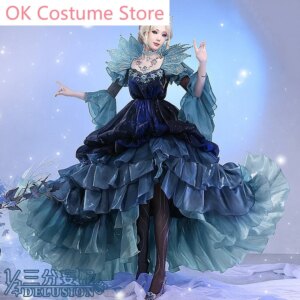 Anime! Identity V Marie Evening Tide Game Suit Gorgeous Dress Uniform Cosplay Costume Halloween Party Role Play Outfit